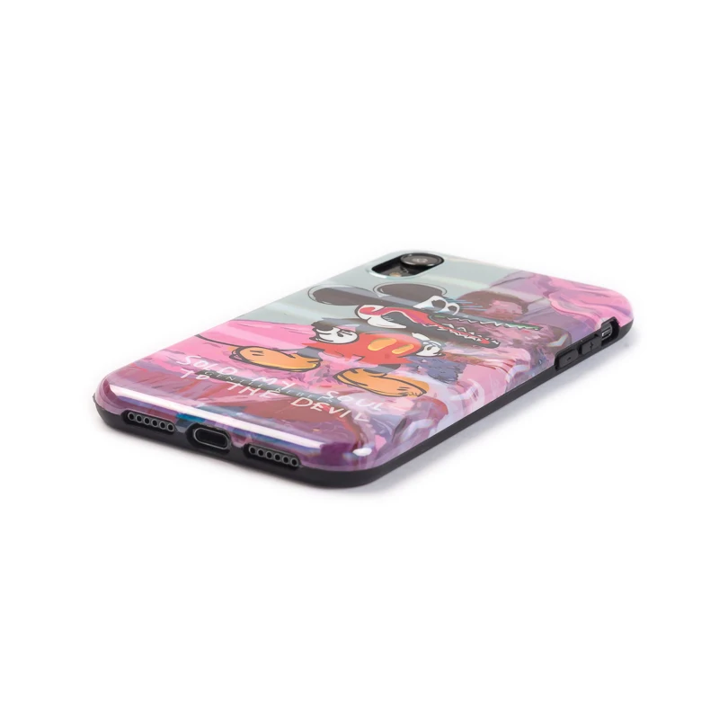 Милый мягкий силиконовый чехол с лазером для iPhone 6 6S 7 8 Plus XR X XS Max 11 Pro мультяшным