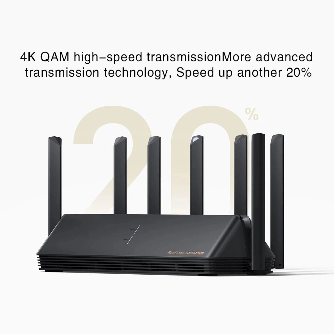 2021 Xiaomi Router AX6000 AIoT Router 6000Mbs WiFi6 VPN 512MB CPU Mesh Repeater External Signal Network Amplifier Repeater