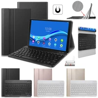 wireless keyboard tablet case for lenovo tab m10 fhd plus 10 3 inch x606f x606x magnetic stand cover english bluetooth keyboard