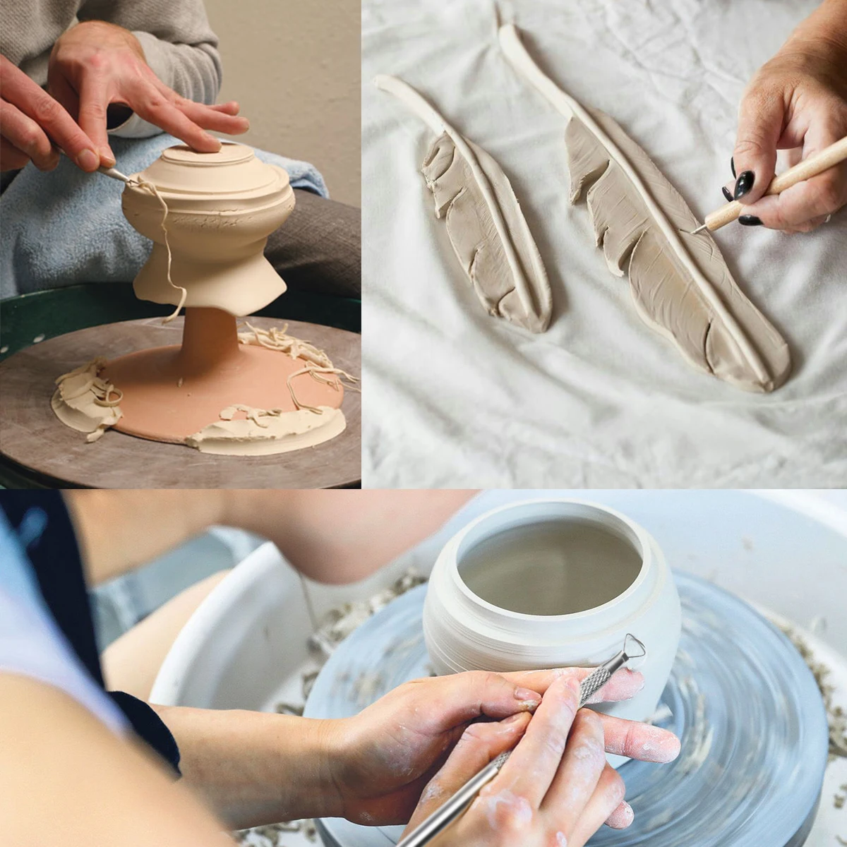 14 шт. глиняные инструменты керамические Набор для лепки сглаживающий воск резьбы