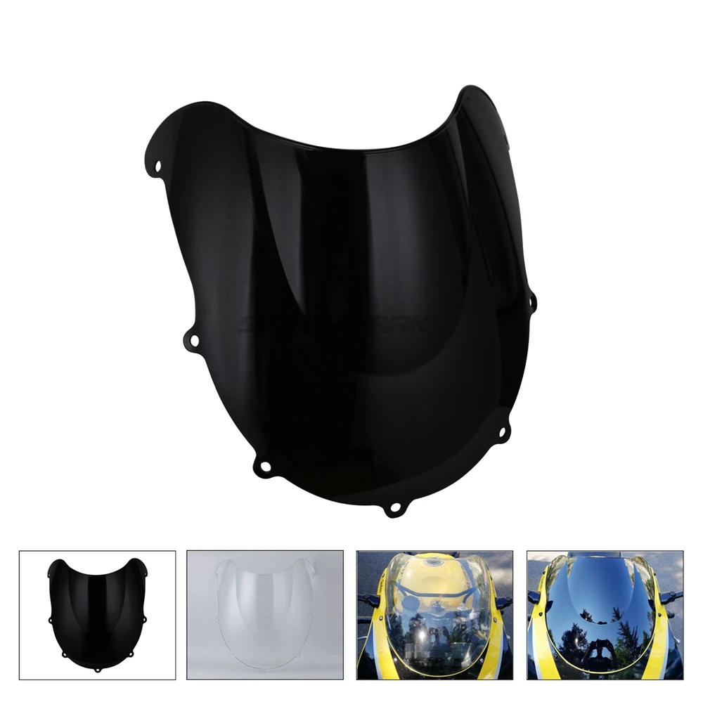 Мотоциклетные лобовое стекло с двойным пузырьком для SUZUKI GSXR600 GSXR750 GSXR 600 750 1996 1997 1998
