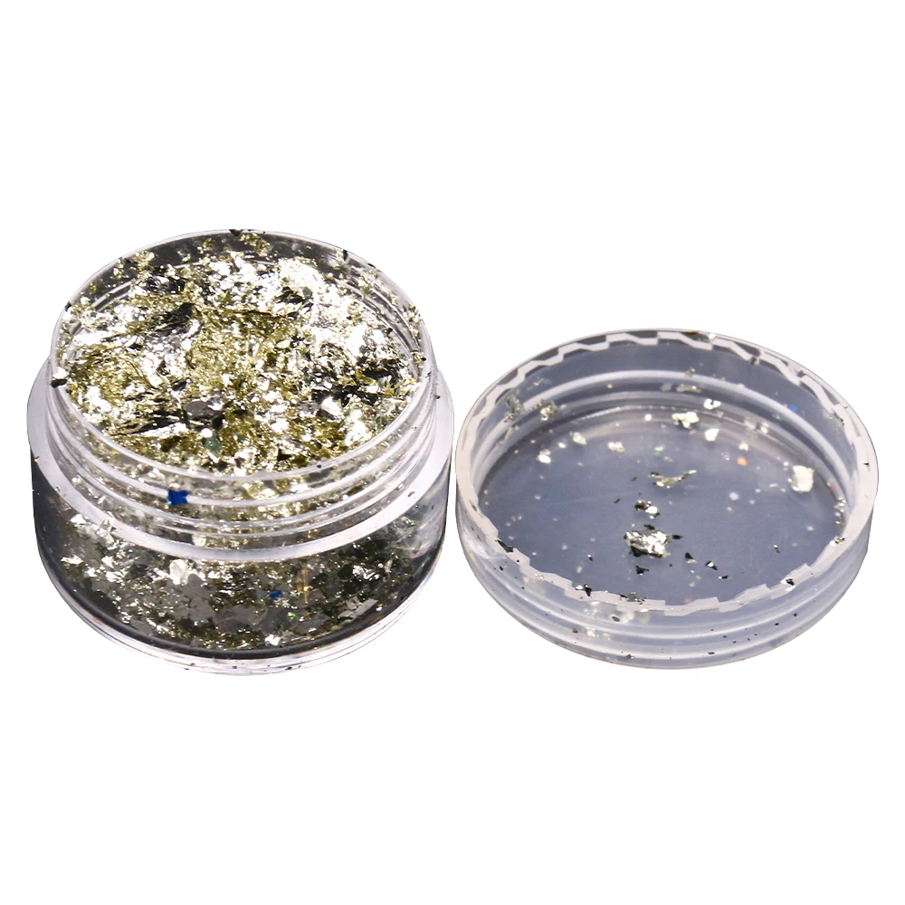 Искусственные хлопья из золотой фольги светильник серебряные цвета шампанского