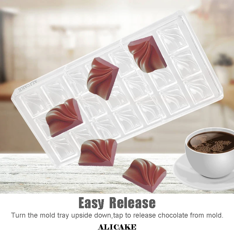 3D поликарбонатные формы для шоколада инструменты форма выпечки толстая