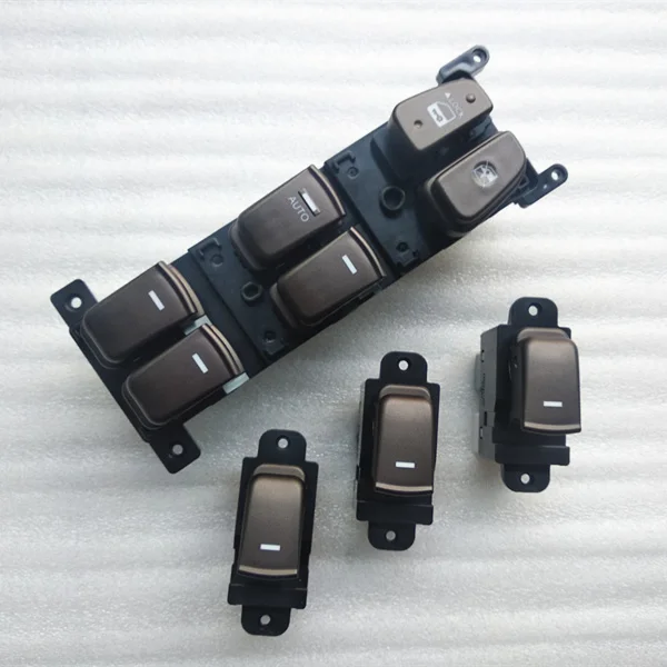 Подлинная 935703K600 окно Главный переключатель кнопка LHD 1p для 08-10 hyundai NF Sonata 935803K500 - Цвет: Красный