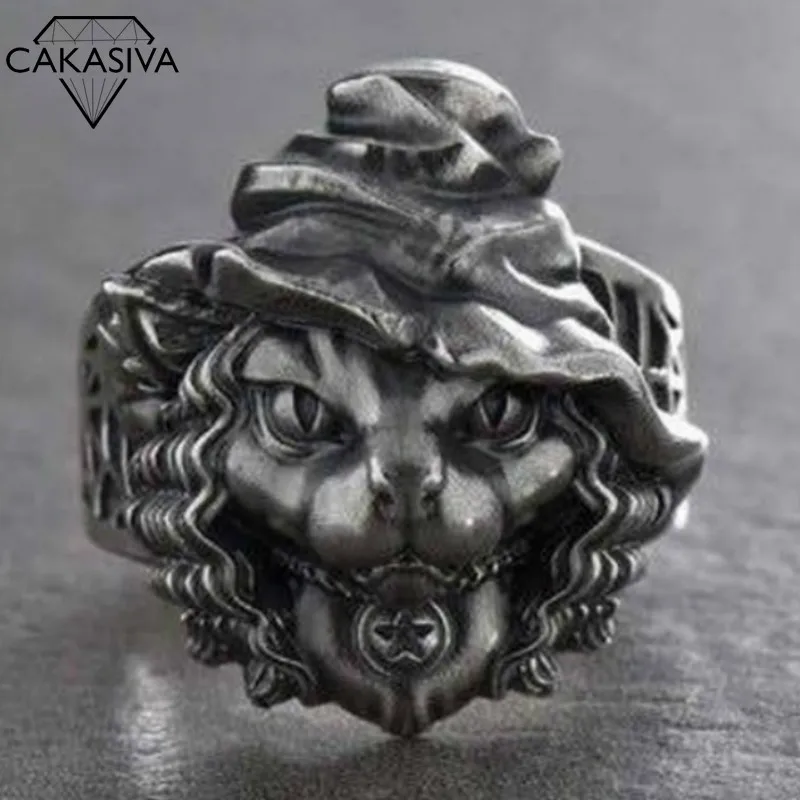 

925 Vintage Thai Silver Ring Retro Distressed Effect Gift Silver Jewelry Ring Wholesale