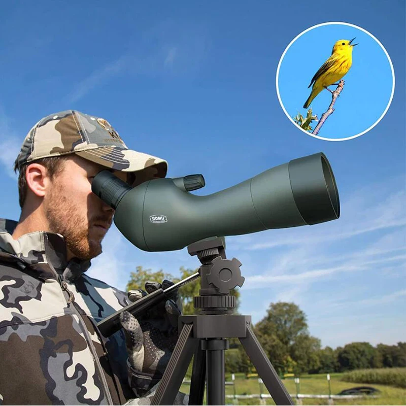 

Gomu 20-60X60 Monocular Zoom HD Connect Camera Portable Tripod Telescope Spotting Scopes For Bird Watching Hunting Professional