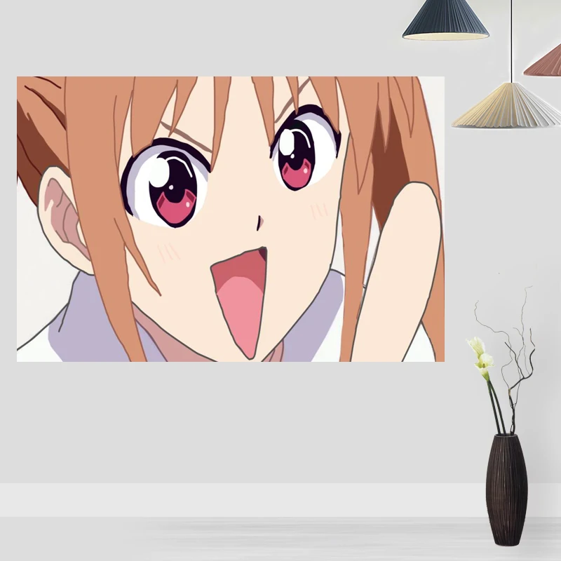 

Ткань холщовая с принтом АХО-девочки, тканевый плакат, тканевый плакат, 0224