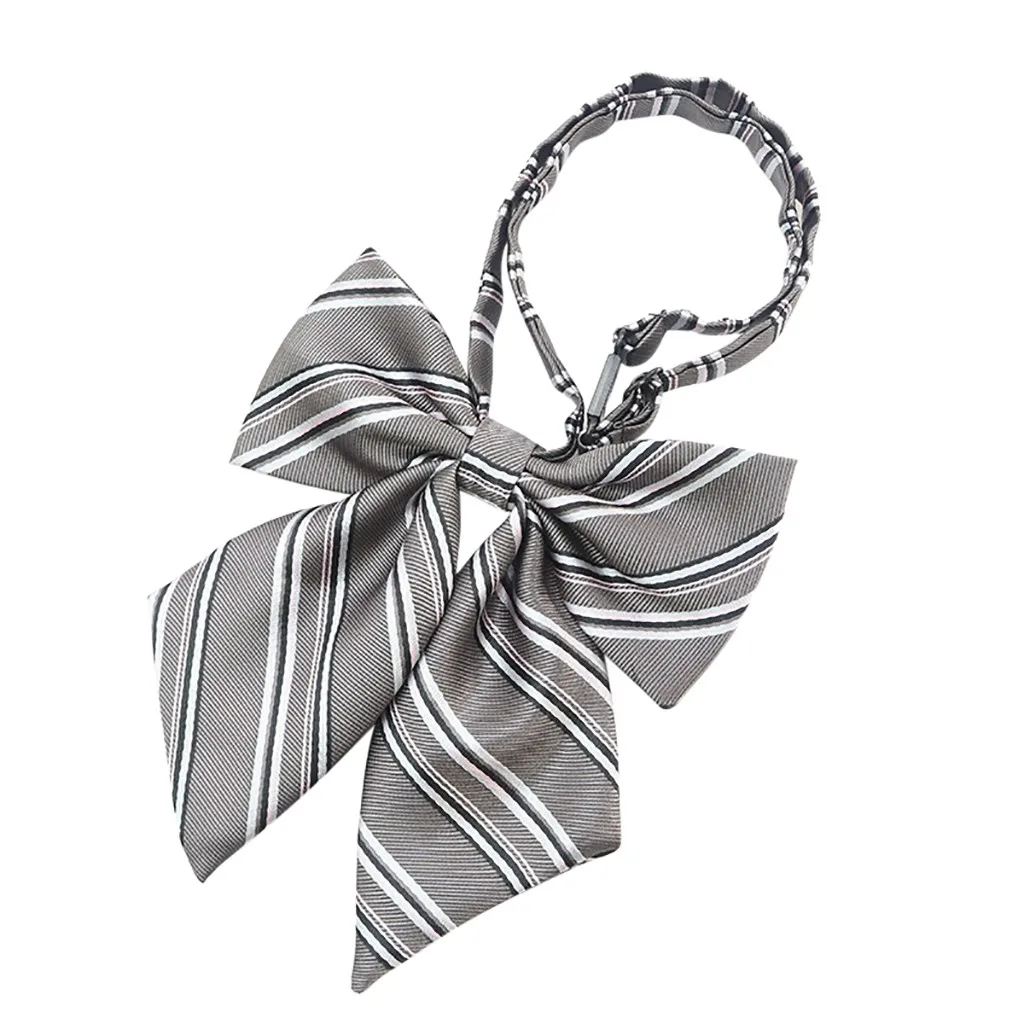 Женский галстук-бабочка в полоску для студенток аксессуар рубашки | Аксессуары