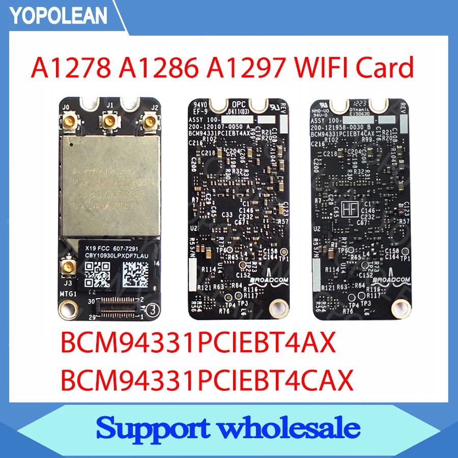 Карта Wi Fi BCM94331PCIEBT4AX Bluetooth 3 0 Для Macbook Pro A1278 A1286 A1297 2011 2012 BCM94331PCIEBT4CAX 4 0|Компьютерные