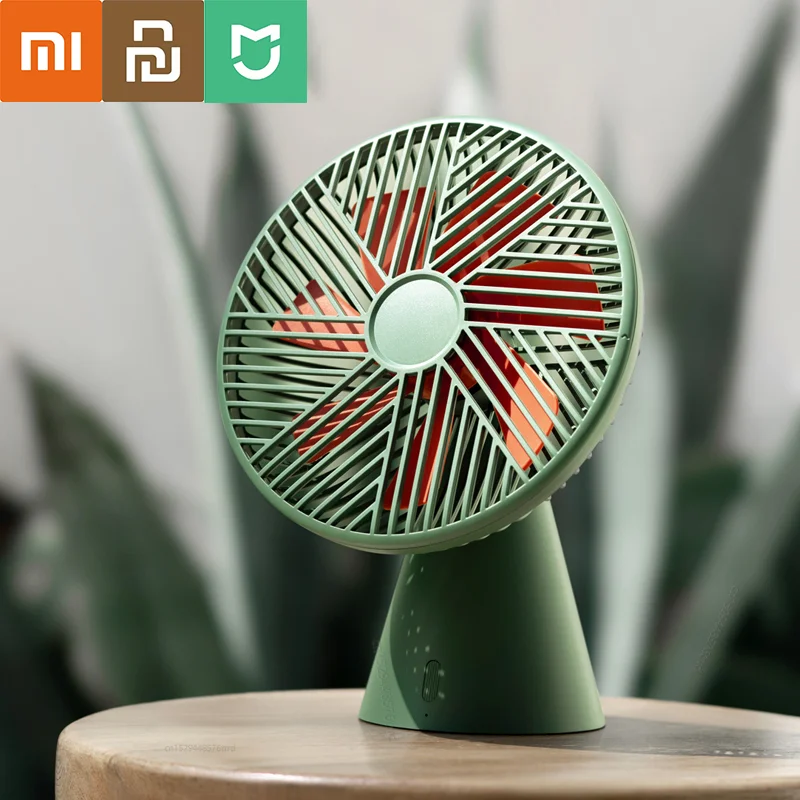 

Новый Настольный вентилятор Xiaomi Sothing версия тропического леса мини-вентилятор перезаряжаемый ручной съемный бесшумный вентилятор охлажде...