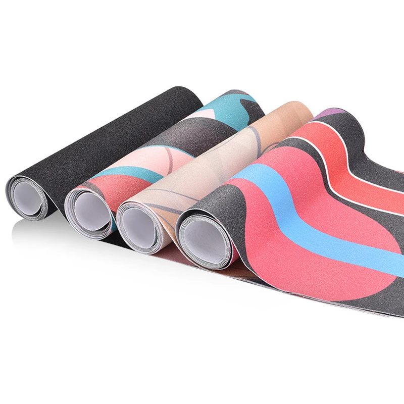 Длинные наклейки для скейтборда 123*26 см лента наждачной бумаги танцев дрифта