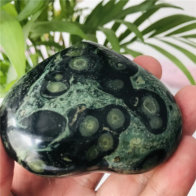

6-7cm natural malachite heart shaped stone for jewelry making design or gift