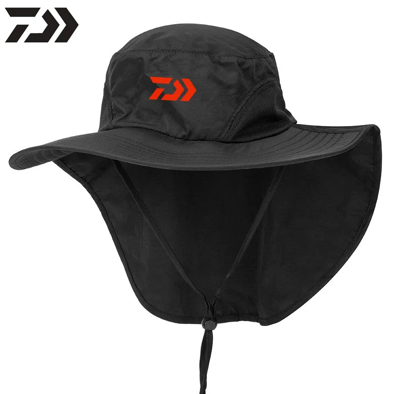 

2021 Daiwa Men's Women Sunscreen Fisherman Hat Summer Outdoor Mountaineering UV Protection Fishing Hat Quick-drying Sun Hat