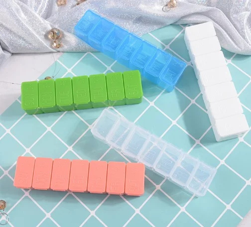 

Multifunction Weekly 7 Day Pill Cutter Tablet Container Rotating Pill Box Travel Pill Case Splitter Pill Organizer Medicine Box