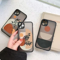 art color abstract geometry phone case for iphone 13 12 11 pro max 7 8 plus se 2020 x xr xs max hard shockproof back cover coque