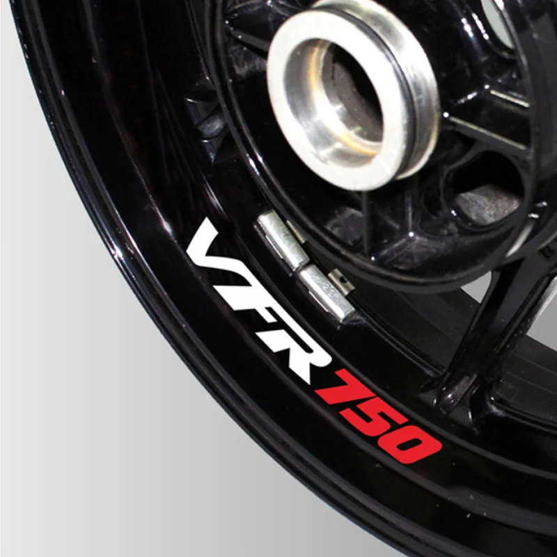 

Motorcycle Wheel Sticker with a Reflective Patch for Honda VFR750 vfr 750 Inner Rim Decorative Logo Creative Stripe Decals