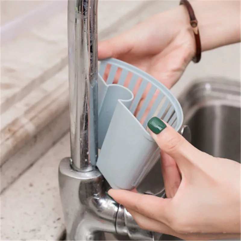 

Debris Rack Sink Drain Plastic Hanging Basket Racks Holder Sponge Storage Kitchen Accessories Tool Supplies for Kitchen Bathroom