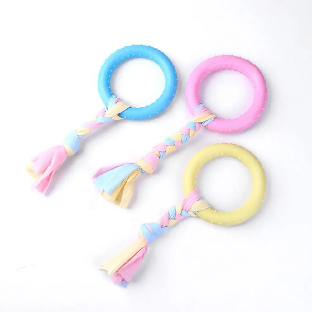 

Игрушка-прорезыватель для собак, игрушка-моляр для снятия стресса, маленькая, средняя, большая собака, круглое кольцо, игрушка-моляр