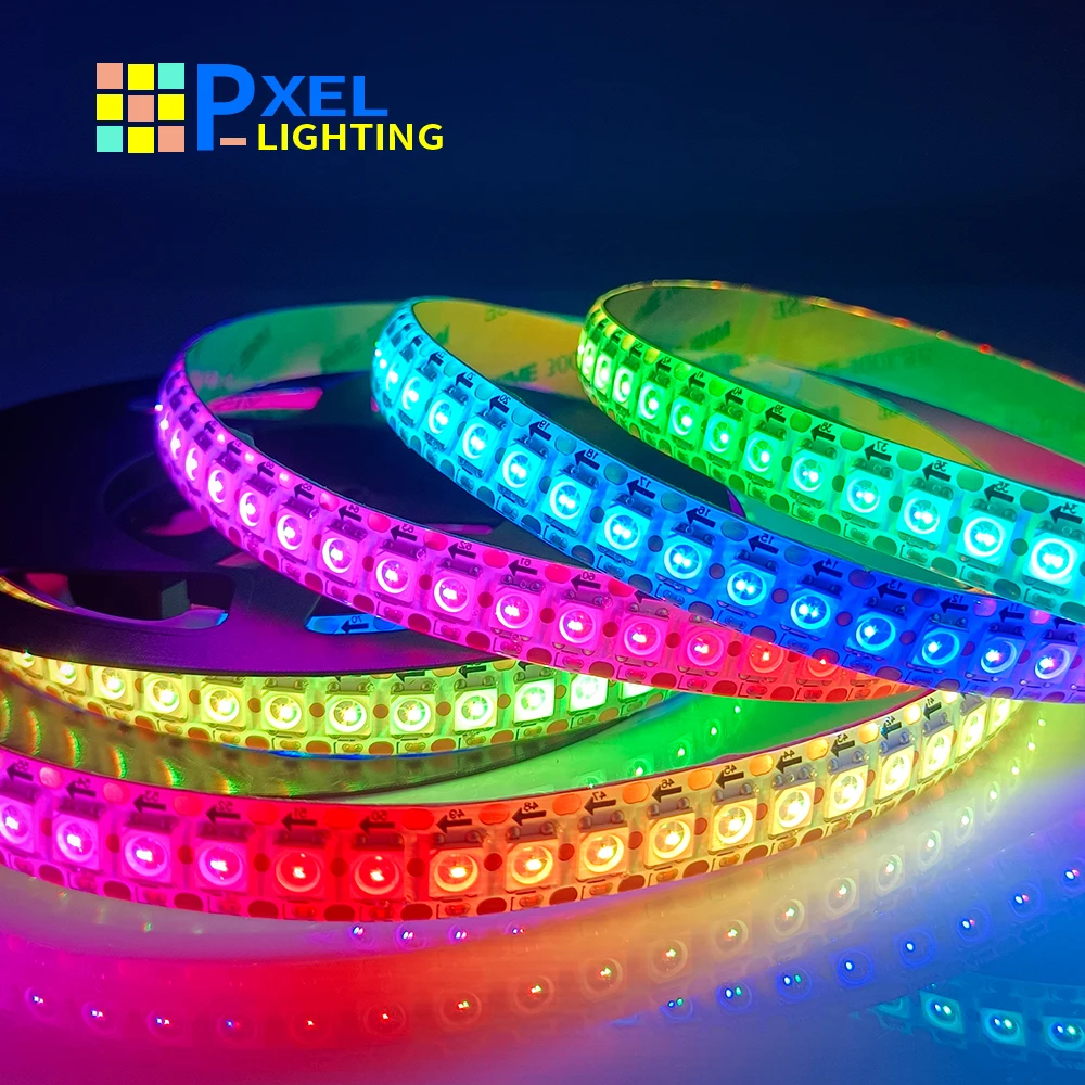 Светодиодные ленты WS2812B 1 м 2 3 5 индивидуально адресуемые умные RGB лампы