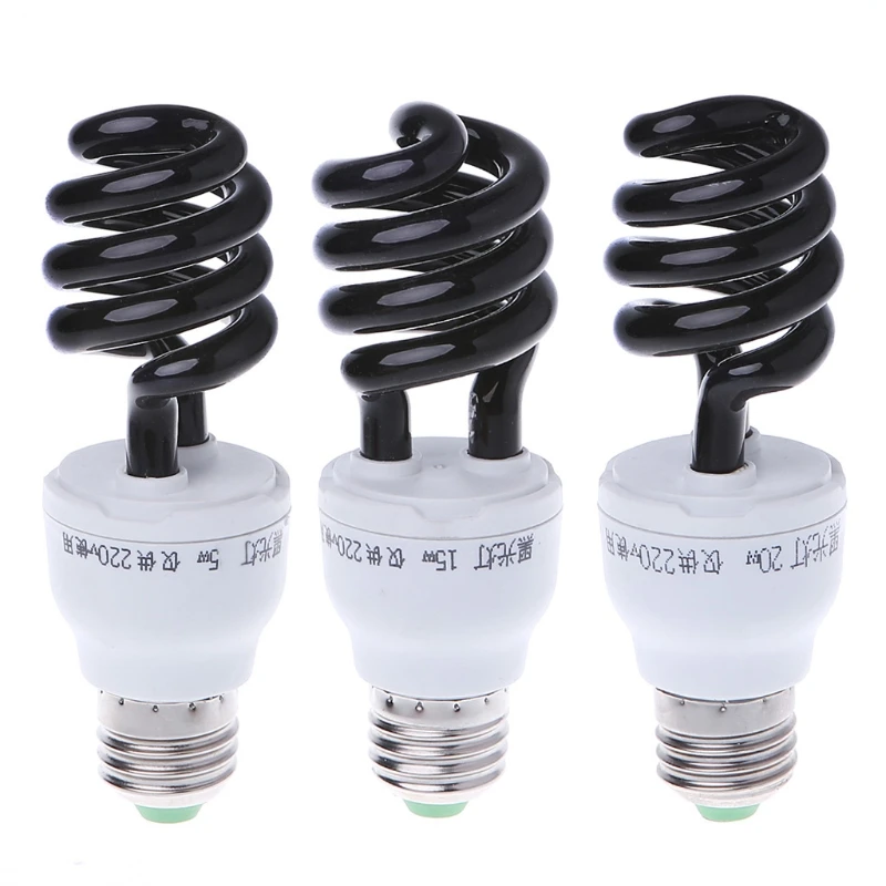 E27 5/15/20W UV ультрафиолетовые люминесцентные черный светильник CFL Лампа 220V | Лампы и
