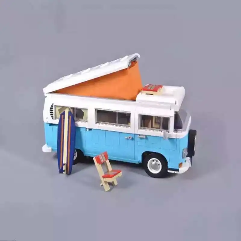 

High-tech Car T2 Camper Car Van Compatible Moc-10279 Diy Building Blocks Bricks Classic Car Model Kids Gift Toys