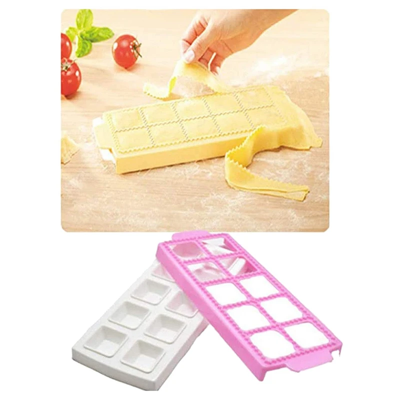 

Mould for Round&Square Ravioli 10 Cavity Manual Dumpling Maker ,for Making Ravioli,Pie,Dumplings,Pasta or Cookies,2 Pcs