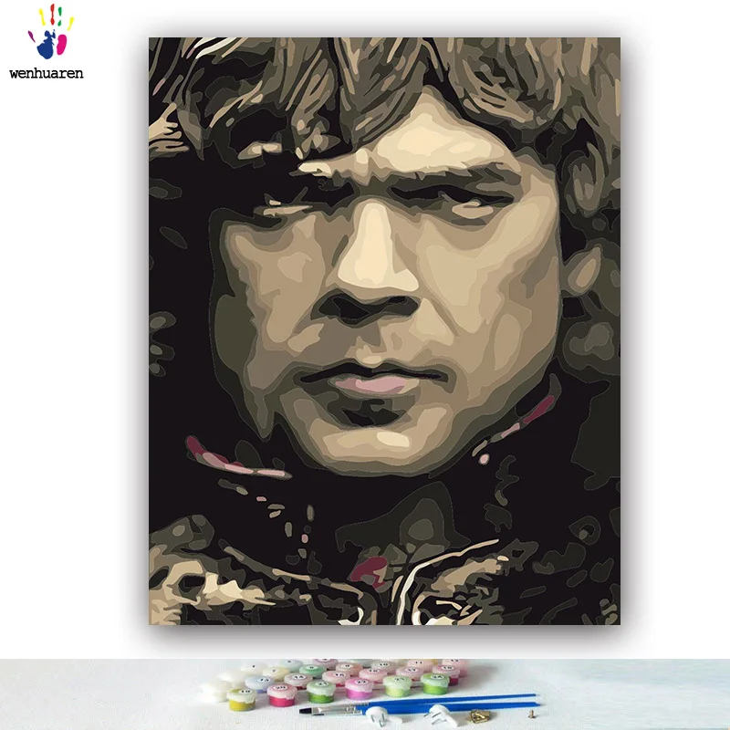 DIY картинки для раскраски по номерам с цветами правильная игра Маленький Дьявол