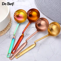 2 in 1 hot pot spoon colander thicken stainless steel soup ladle rice dinner kitchen spoon tool for sauce soup kitchen cookware