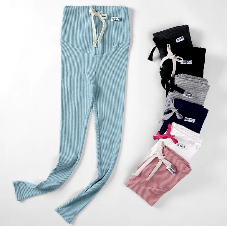 

Maternity Trousers Pregnancy Leggings Adjustable Band Pants Warm Pregnancy Clothes For Pregnant Women Spring Autumn Plus Size