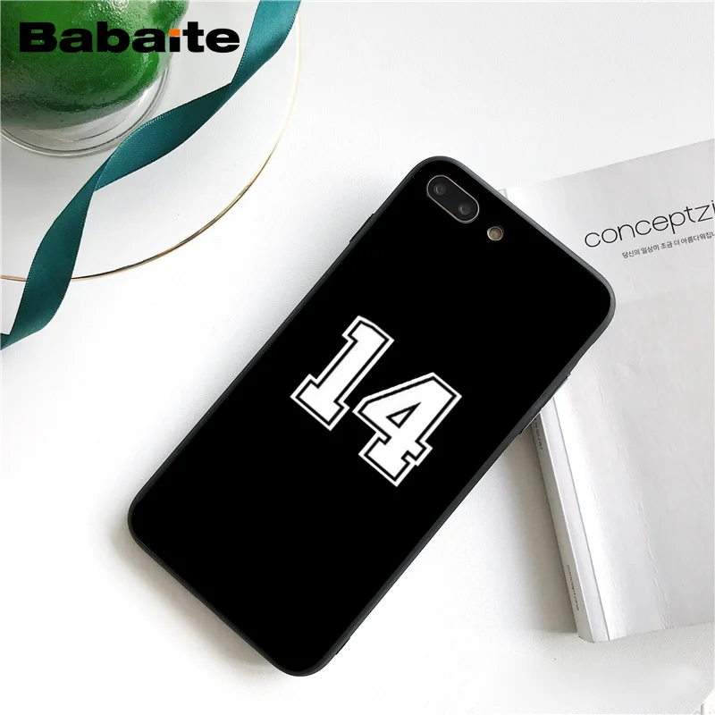 A13 Babaite счастливое число и письмо чехол для телефона для iphone 11 Pro 11Pro Max 8 7 6 6S Plus 5 5S SE XR X XS MAX - Цвет: A13
