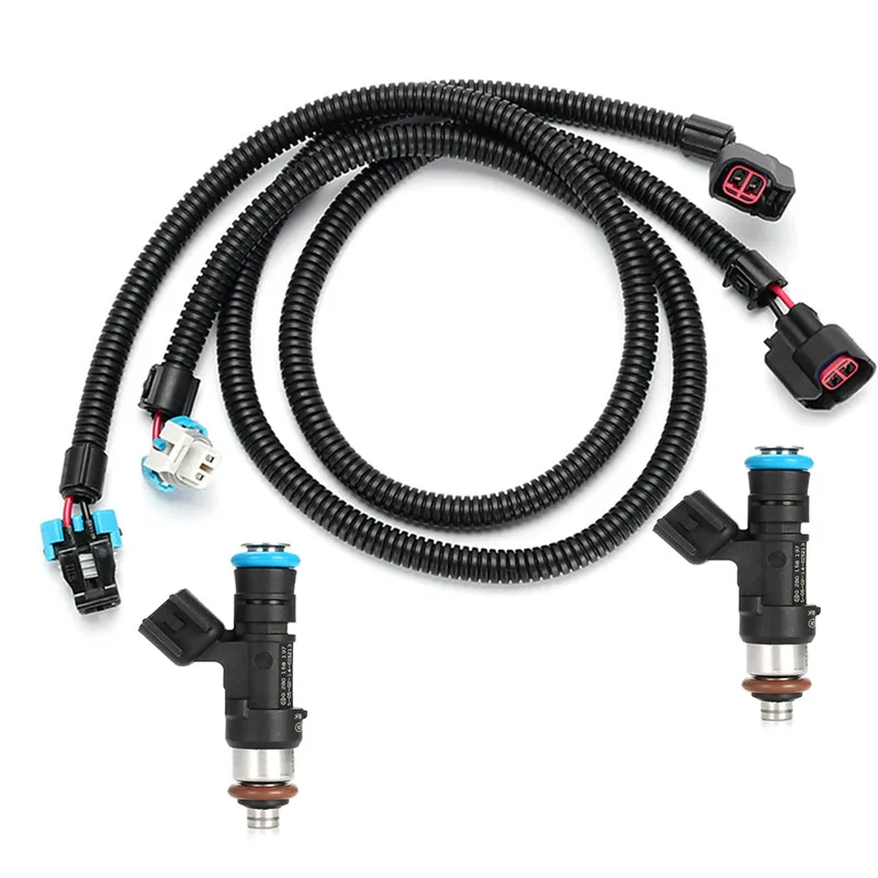 2 шт. Форсунка топливного инжектора + разъем жгута для Polaris Ranger RZR XP 800 OEM 0280158197