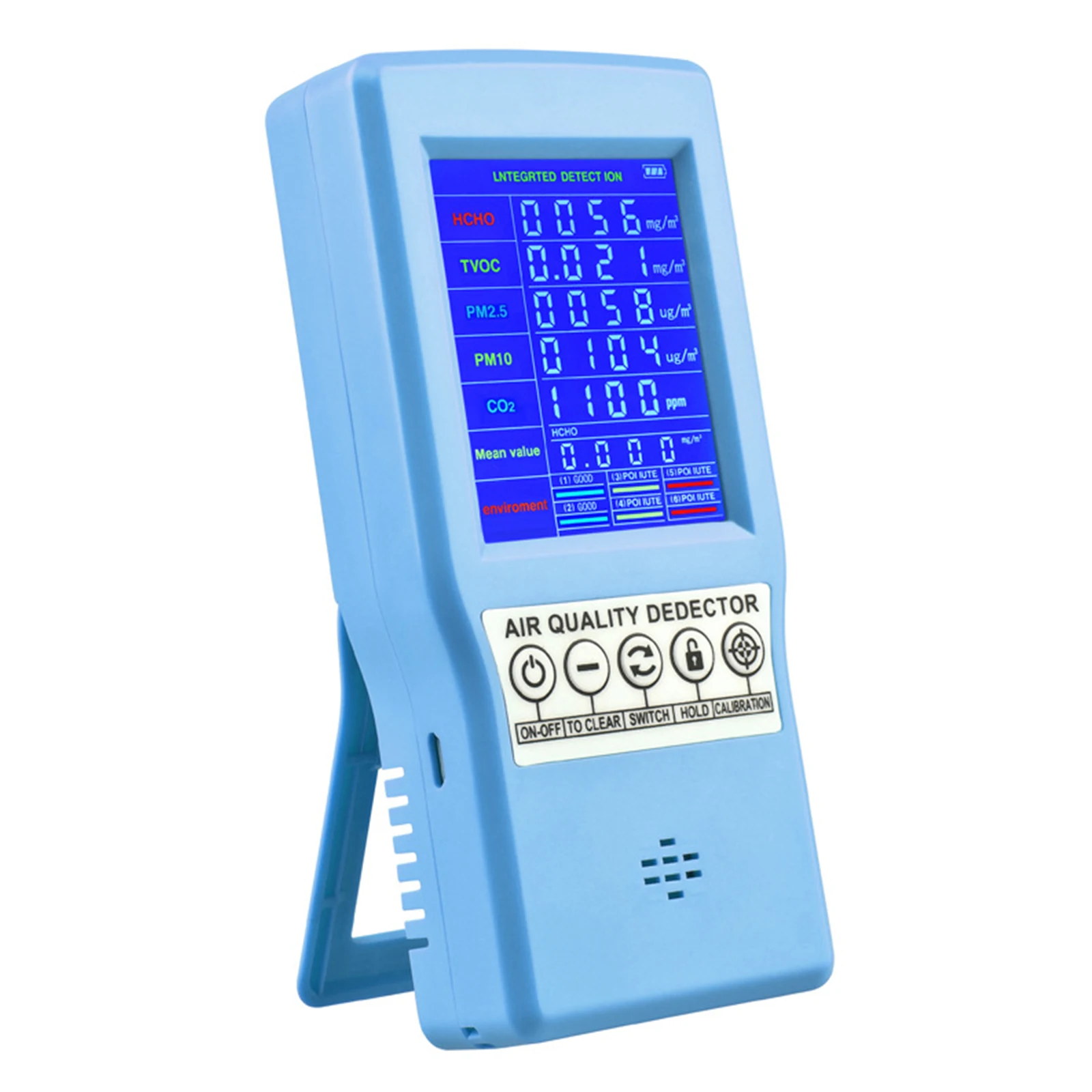 Монитор качества воздуха Co2 Tvoc Hcho точный тестер PM2.5 PM10 профессиональный детектор