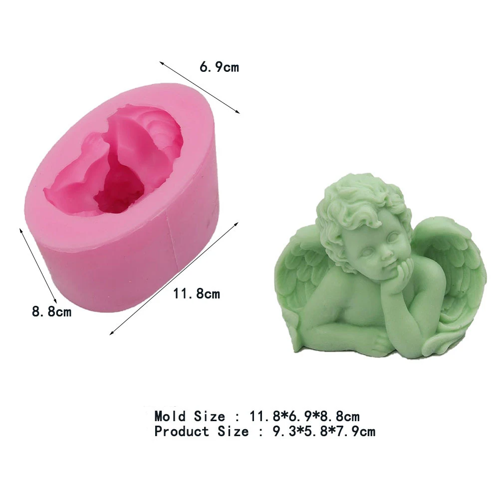 Силиконовые формы в виде свечи форма ангела для изготовления свечей