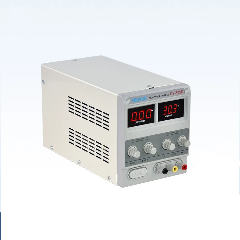 

0-30V 5A high-power DC regulated power supply digital display Adjustable mobile phone maintenance DC power supply UY 305D