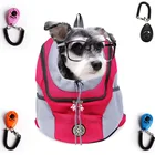 Рюкзак-переноска для собак NIPEECO, воздухопроницаемая уличная переноска с двумя лямками, с сеткой спереди, для путешествий с котенком и щенком