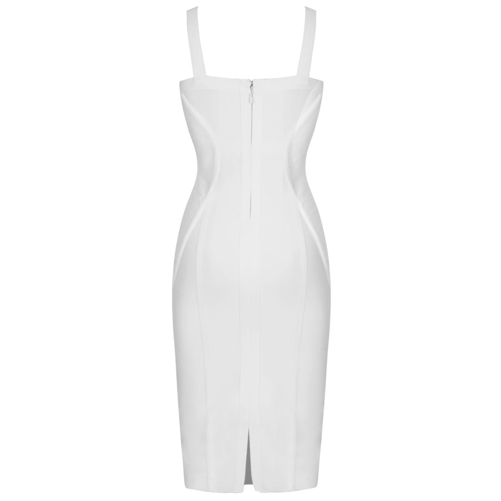 Женское вечернее платье Ocstrade Белое Облегающее Платье с цепочкой в стиле Звезд