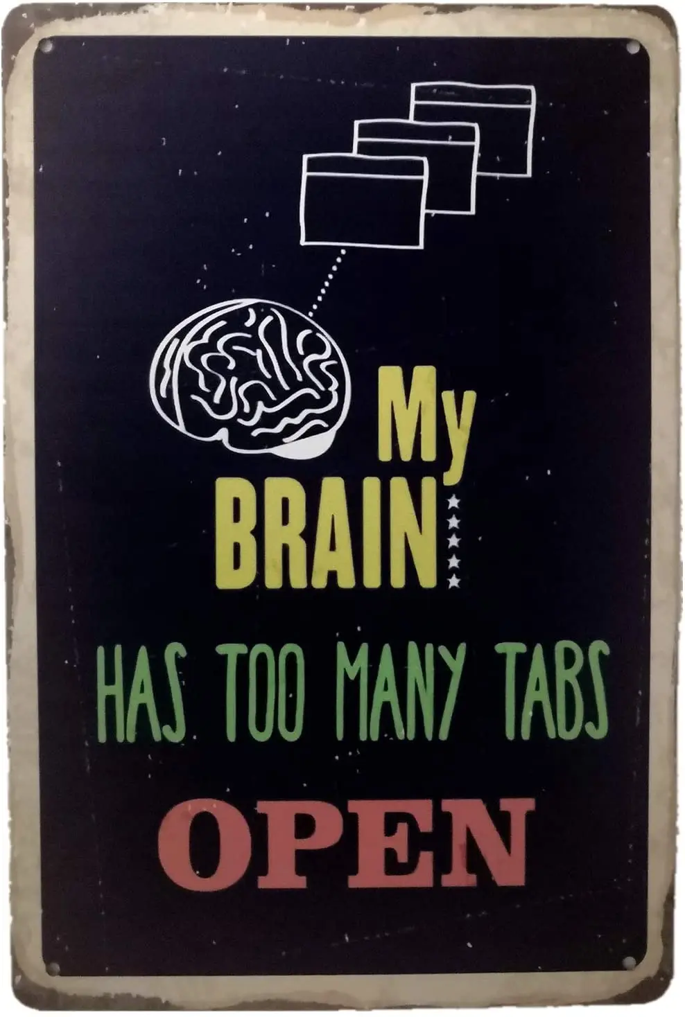 AIQIBAO металлический винтажный жестяной знак, декор для бара, паба, магазина, Забавный Ретро настенный Знак 12X8 дюймов AIQIBAO металлический винтажный жестяной знак, декор для бара, паба, магазина, Забавный Ретро настенный Знак 12X8 дюймов