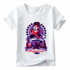Футболка для мальчиков и девочек с принтом рок музыкальной группы, Детская летняя футболка, Лидер продаж 2021, белый топ с коротким рукавом, детская одежда, крутые футболки