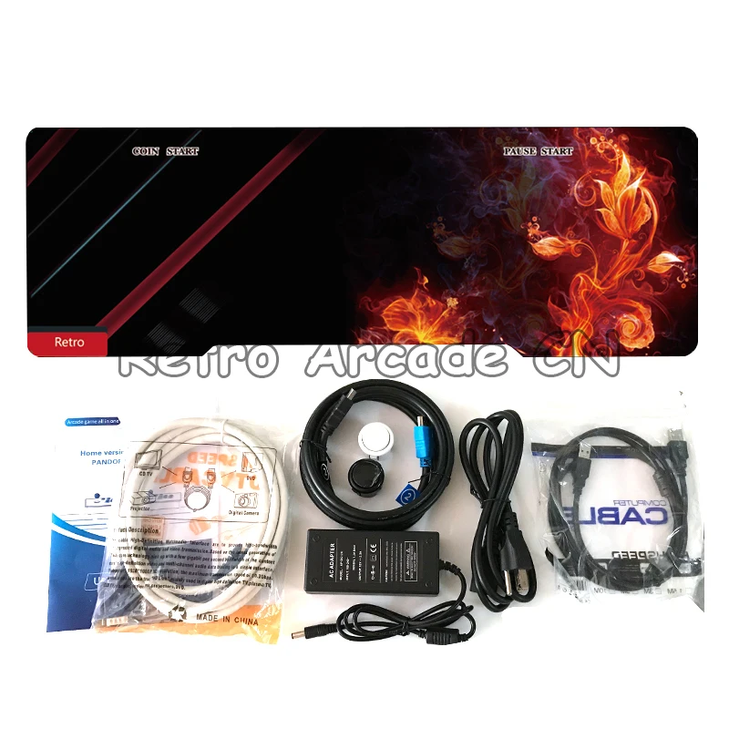 Пластиковая аркадная консоль для 2 игроков Pandora 5s 1299/1660/2600 in 1 home jamma игрока с