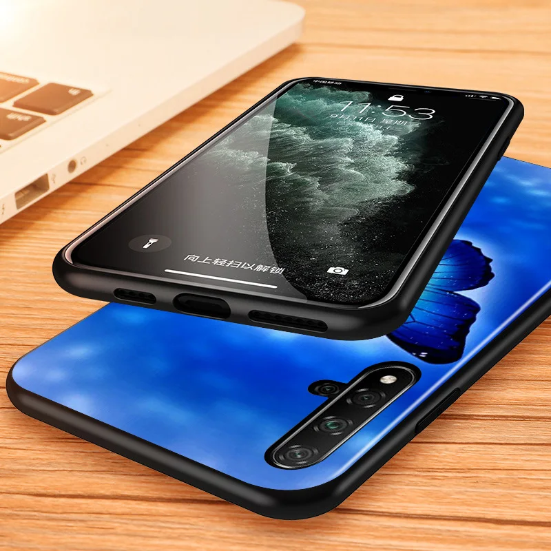 

Beautiful Butterfly for Huawei Honor 30 20 10i 10 9C 9A 9S 9X 9N 9 8X 8A 8 7A 7C Pro Plus Lite Black Phone Case