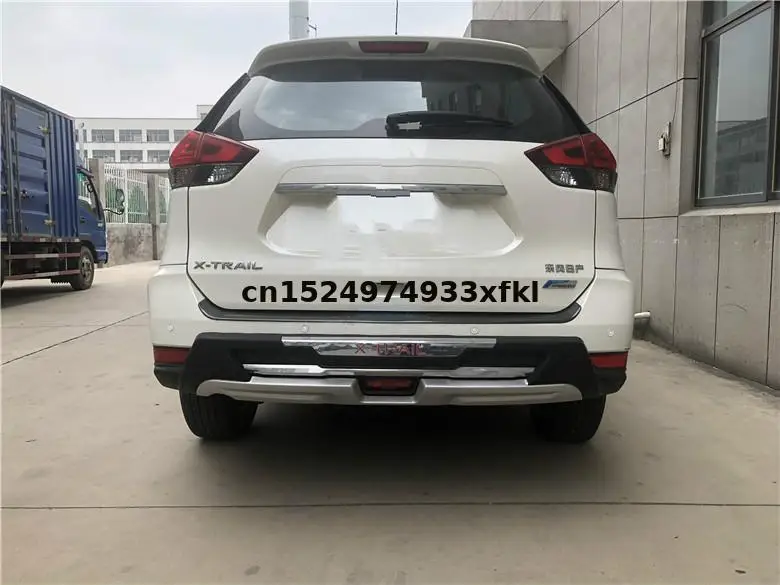 

For Nissan X-Trail T32 2014-2020 High-quality ABS Chrome Car styling Plastic Front+Rear Bumper Guard Protector car accessories