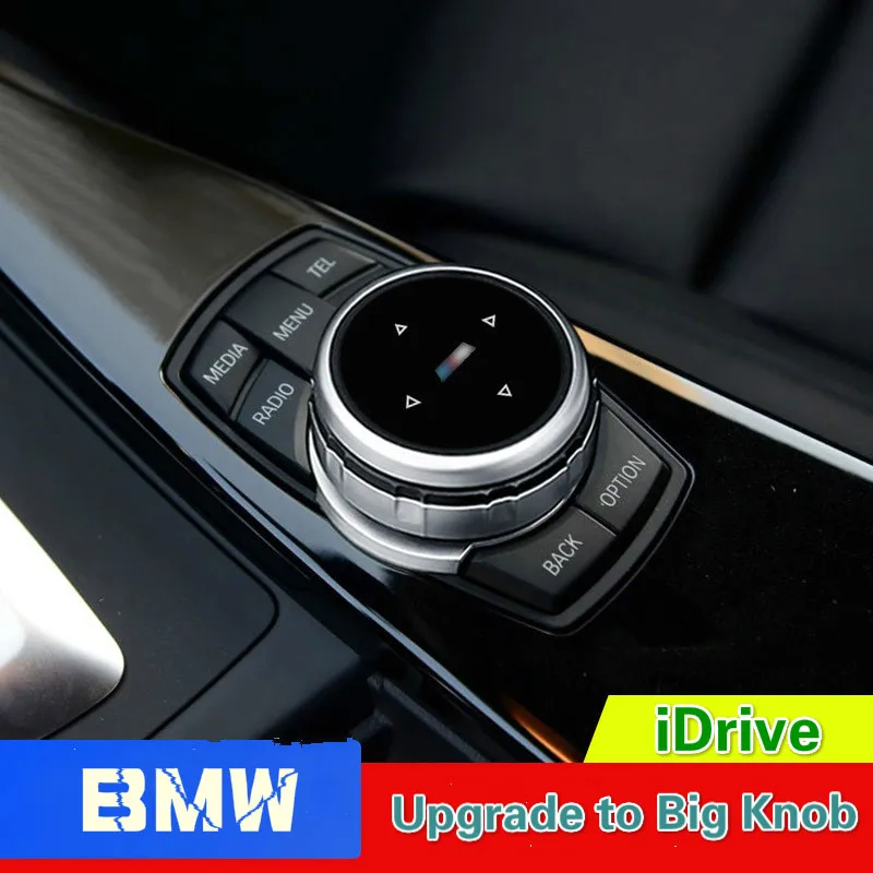 

Newl Car Multimedia Buttons Cover IDrive Stickers For BMW 1 2 3 5 7 Series X1 X3 F25 X5 F15 X6 16 F30 F10 F07 E90 F11