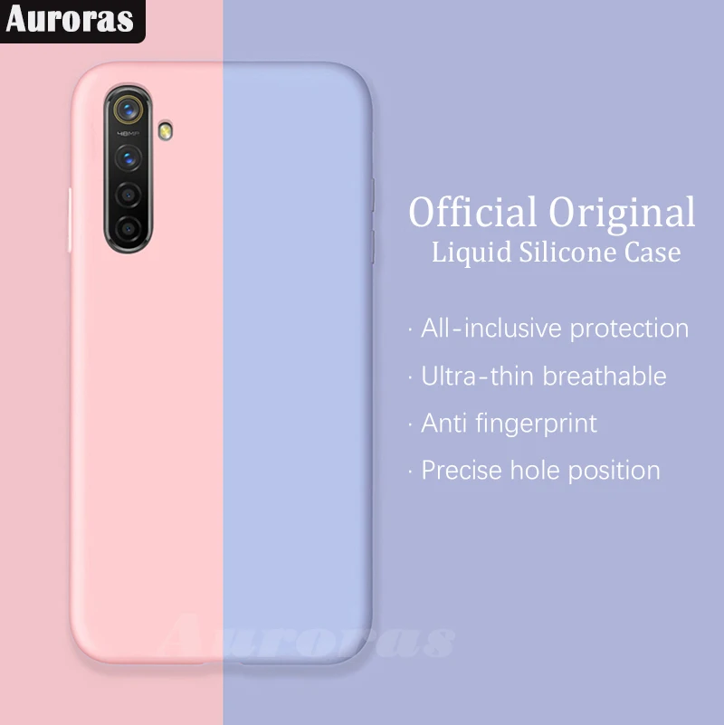 Сияния для Realme XT чехол телефона официальный Оригинал Полная защита Мягкий из