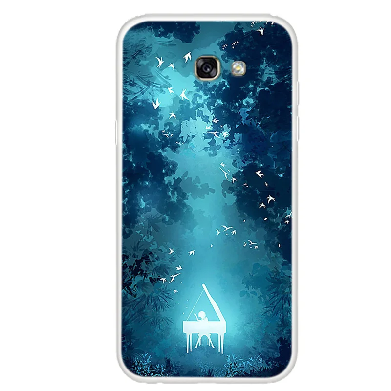 Чехол для Samsung Galaxy A7 2017 мягкий силиконовый чехол из ТПУ A5 / A3 чехлы задней панели