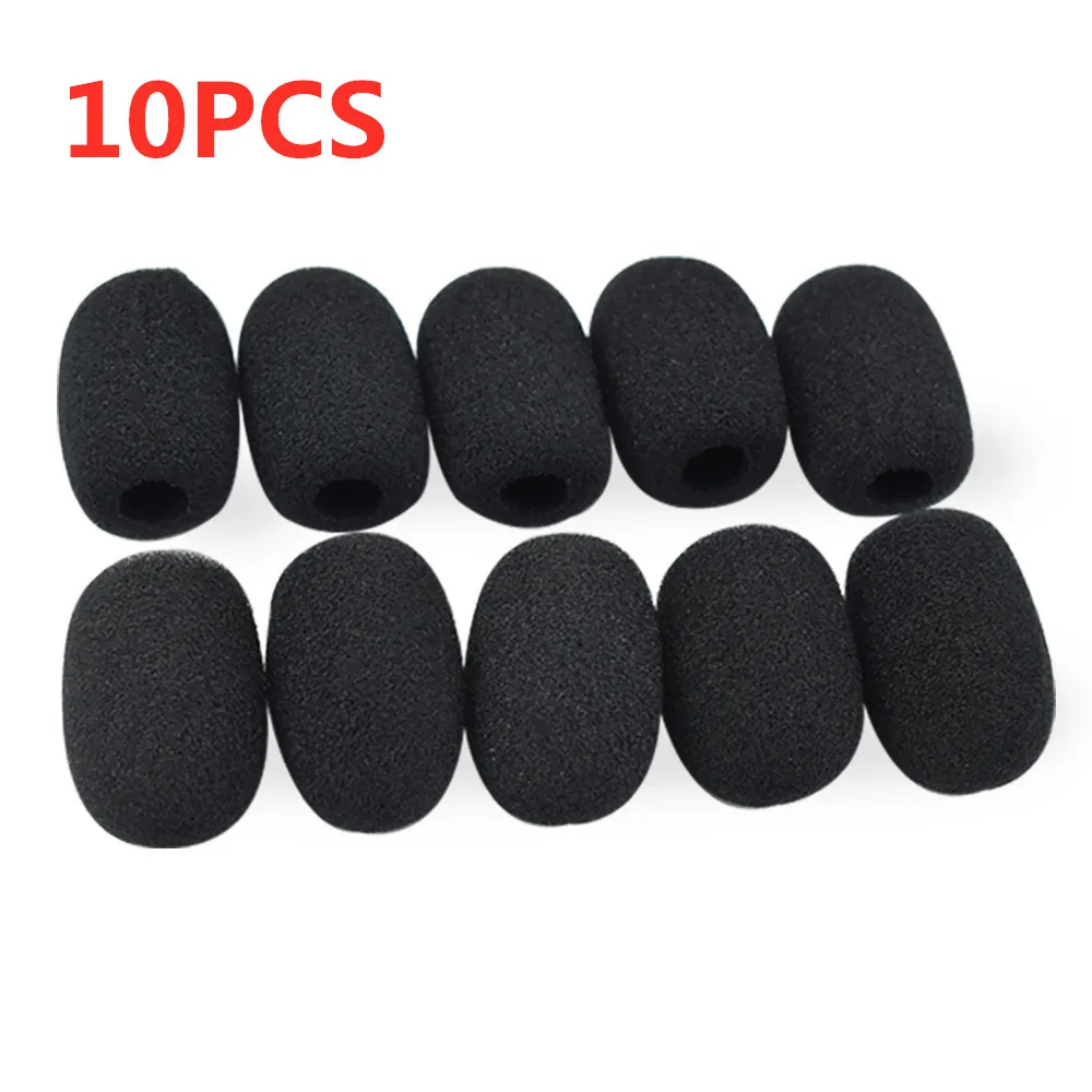 10 шт гарнитура Замена пенный (мягкий) микрофон крышка телефонная чехол для