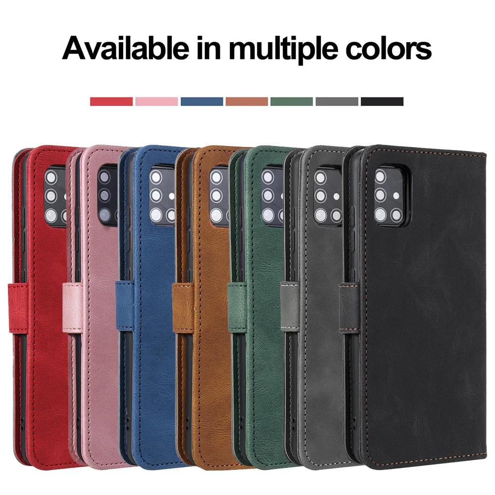 

Luxury Leather Wallet Case For Samsung Galaxy S20 FE S10 S9 S8 S7edge Note 20 Ultra A21s A31 A41 A51 A71 A20 A50 A70 flip case