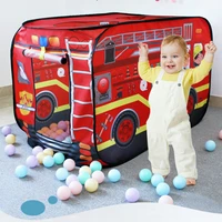 childrens foldable play tent firefighter policemen game house pretend play fire truck kids pretend play house birthday gifts