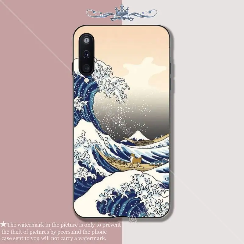 Классический чехол для телефона Wave Art Japanese Illust Samsung A10 A20 A50 A51 A70 A71 A40 A30 A30S A80 A81 A31 A11