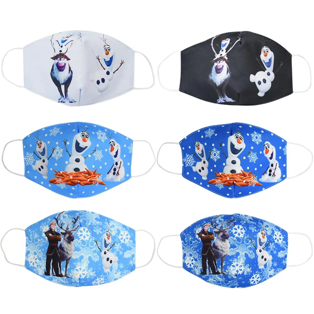 Многоразовые маски для рта унисекс милые Мультяшные взрослых и детей каваи