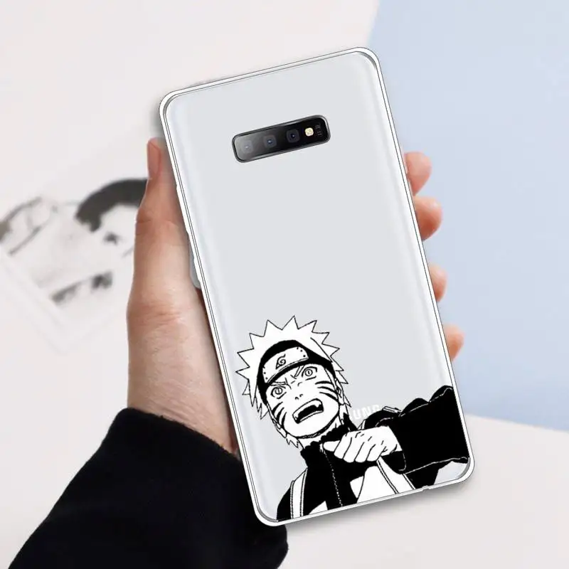 

Naruto anime Akatsuki Kakashi Phone Case Transparent For Samsung Galaxy A 71 21s S note 8 9 10 plus 20 ultra